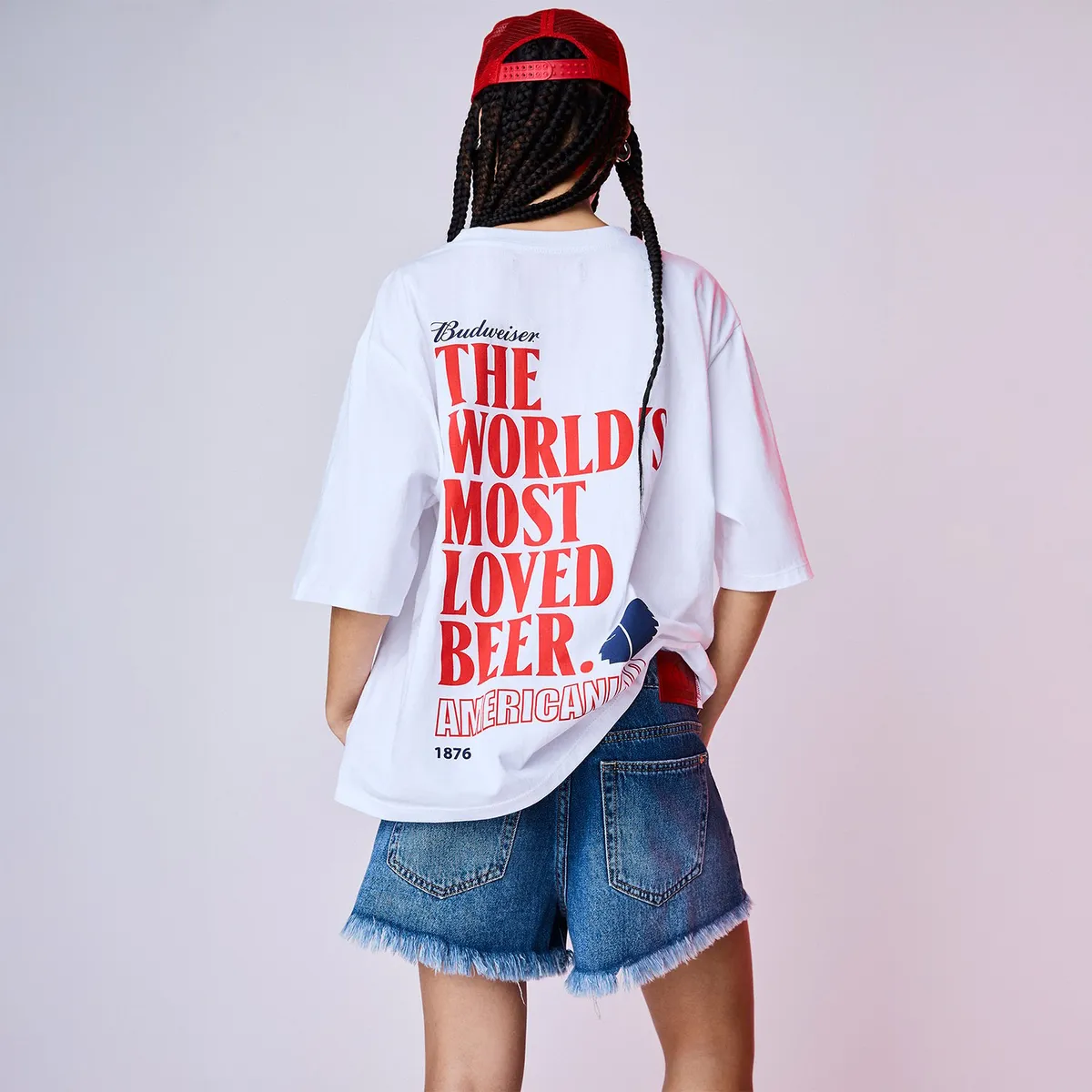 AMERICANINO - Polera Manga Corta Algodón Mujer Americanino por Budweiser