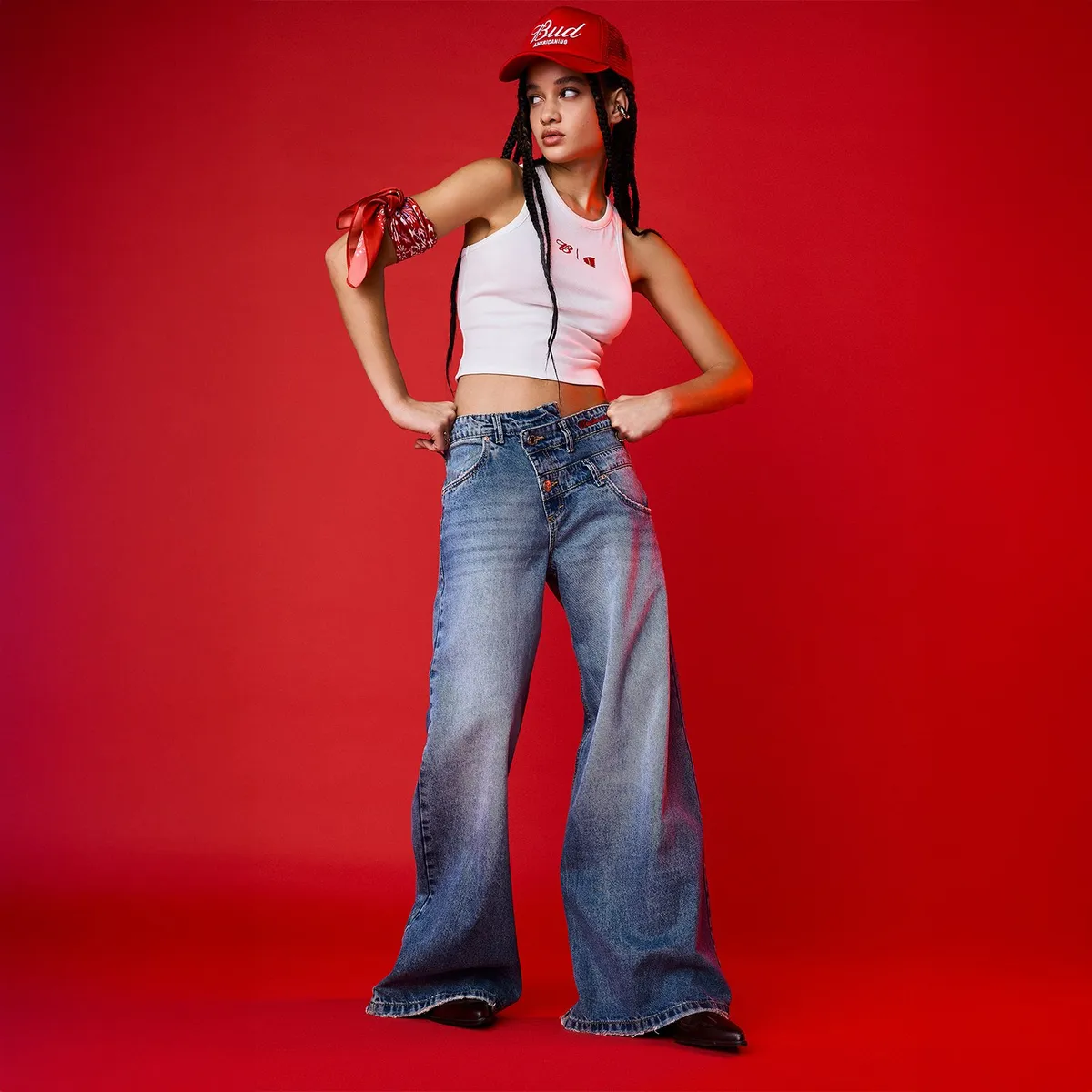 AMERICANINO - Polera Sin Mangas Algodón Mujer Americanino por Budweiser