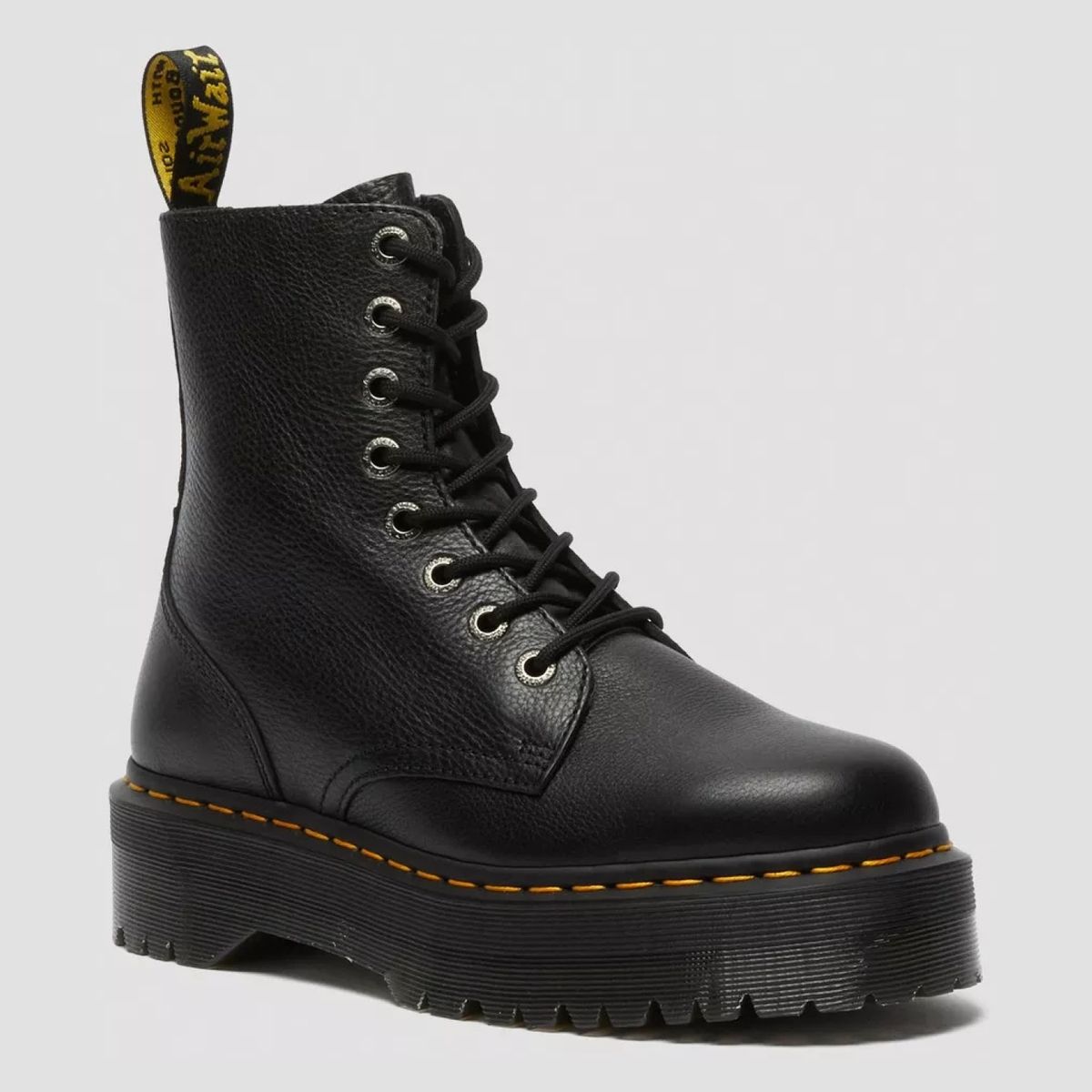 DR MARTENS - Jadon III Botín Mujer Cuero Negro Dr Martens