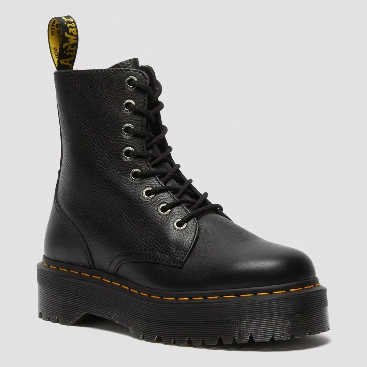 DR MARTENS - Jadon Iii Botín Mujer Cuero Pisa Negro Dr Martens