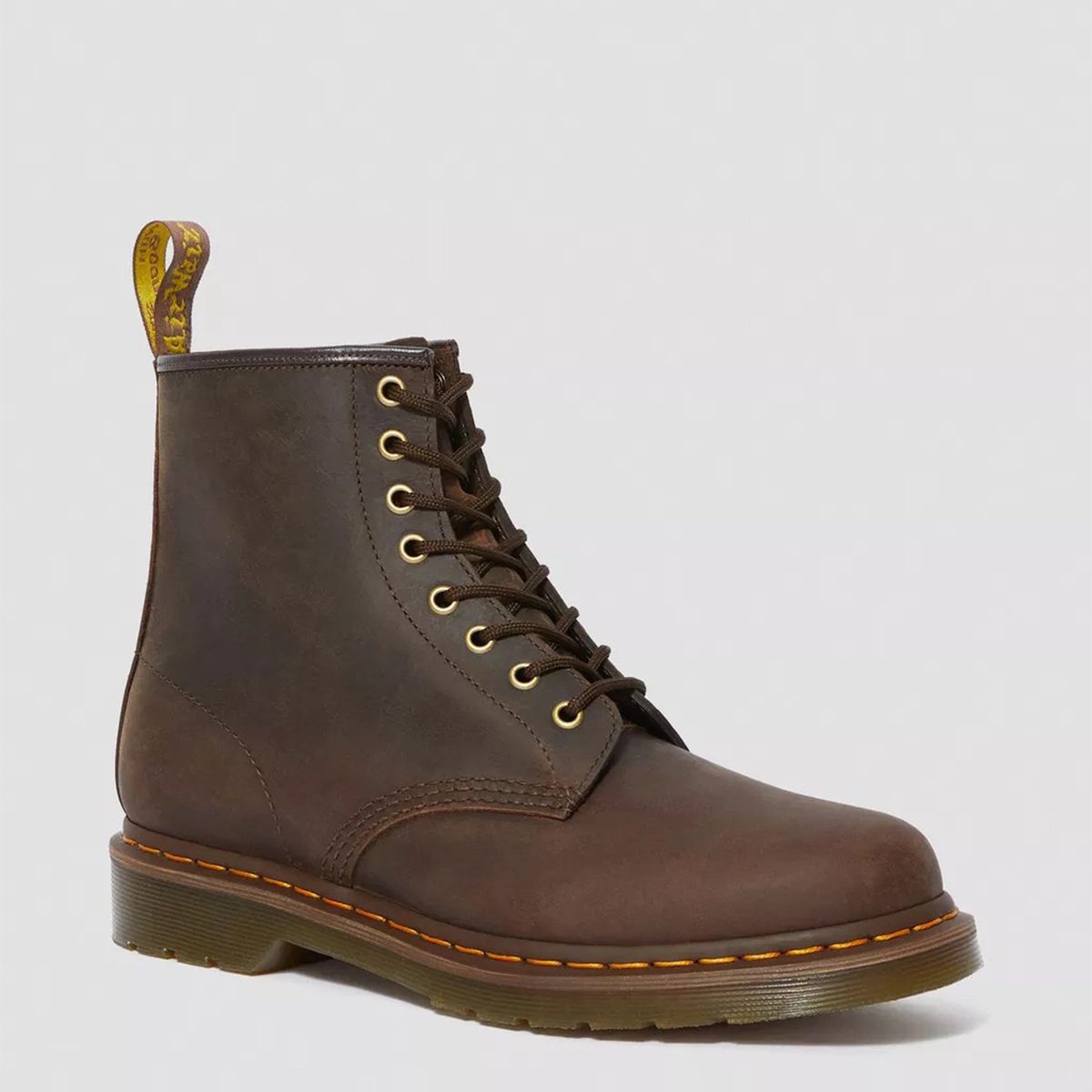 DR MARTENS - 1460 Botín Hombre Cuero Café Dr Martens