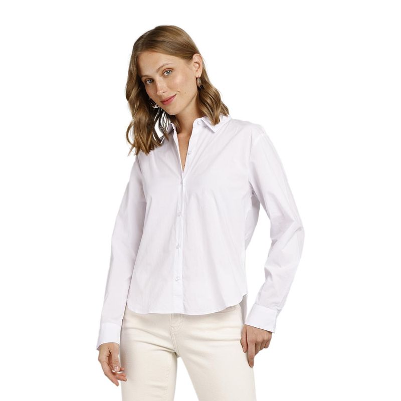 ESPRIT - Blusa Manga Larga Algodón Mujer Esprit