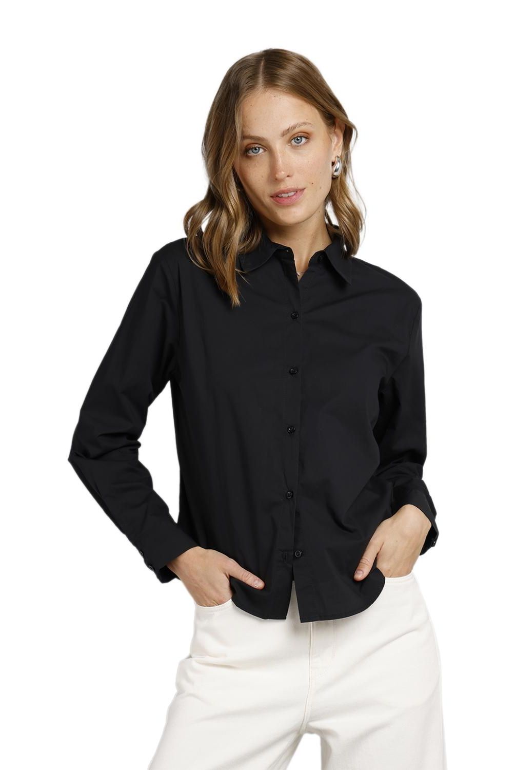 ESPRIT - Blusa Manga Larga Algodón Mujer Esprit