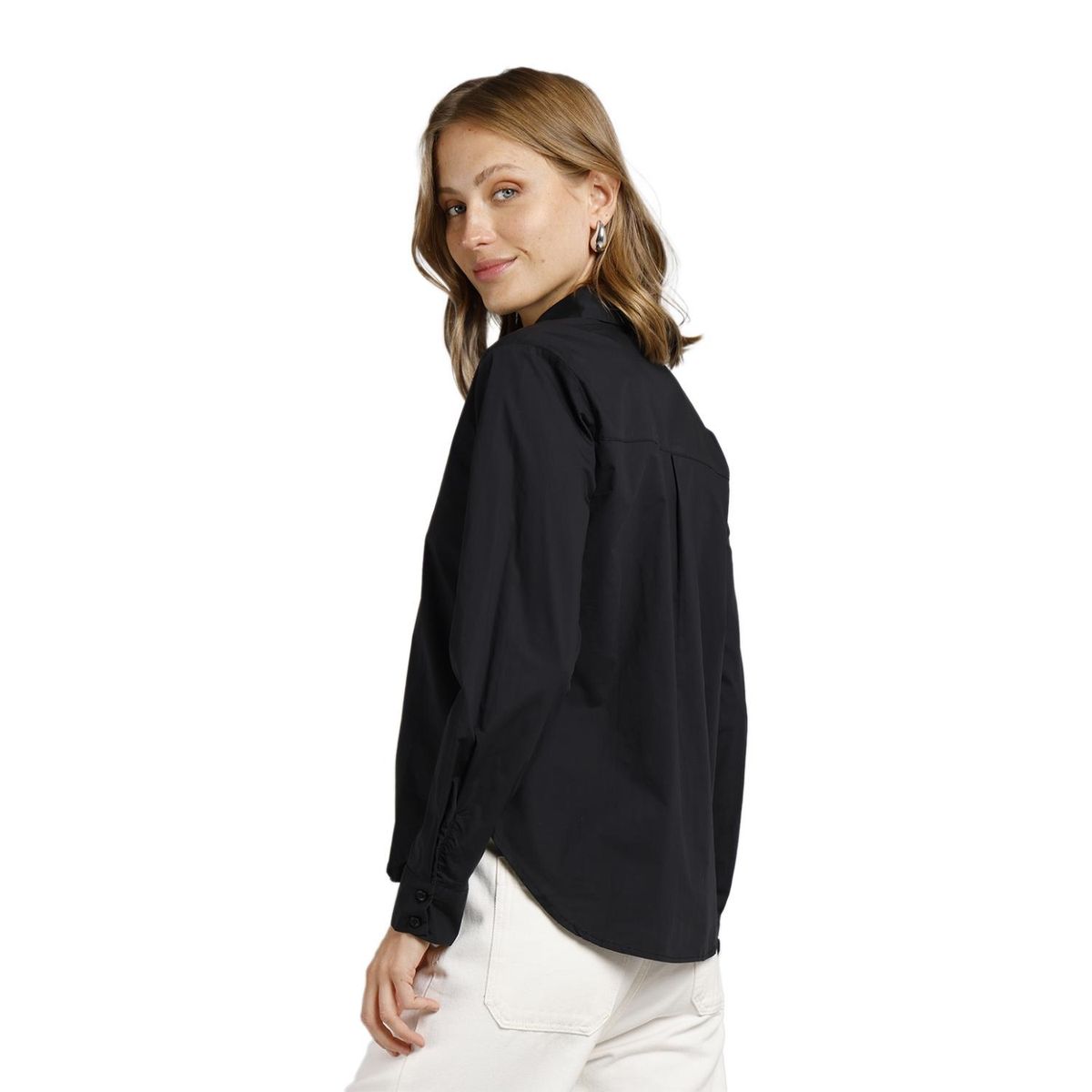 ESPRIT - Blusa Manga Larga Algodón Mujer Esprit