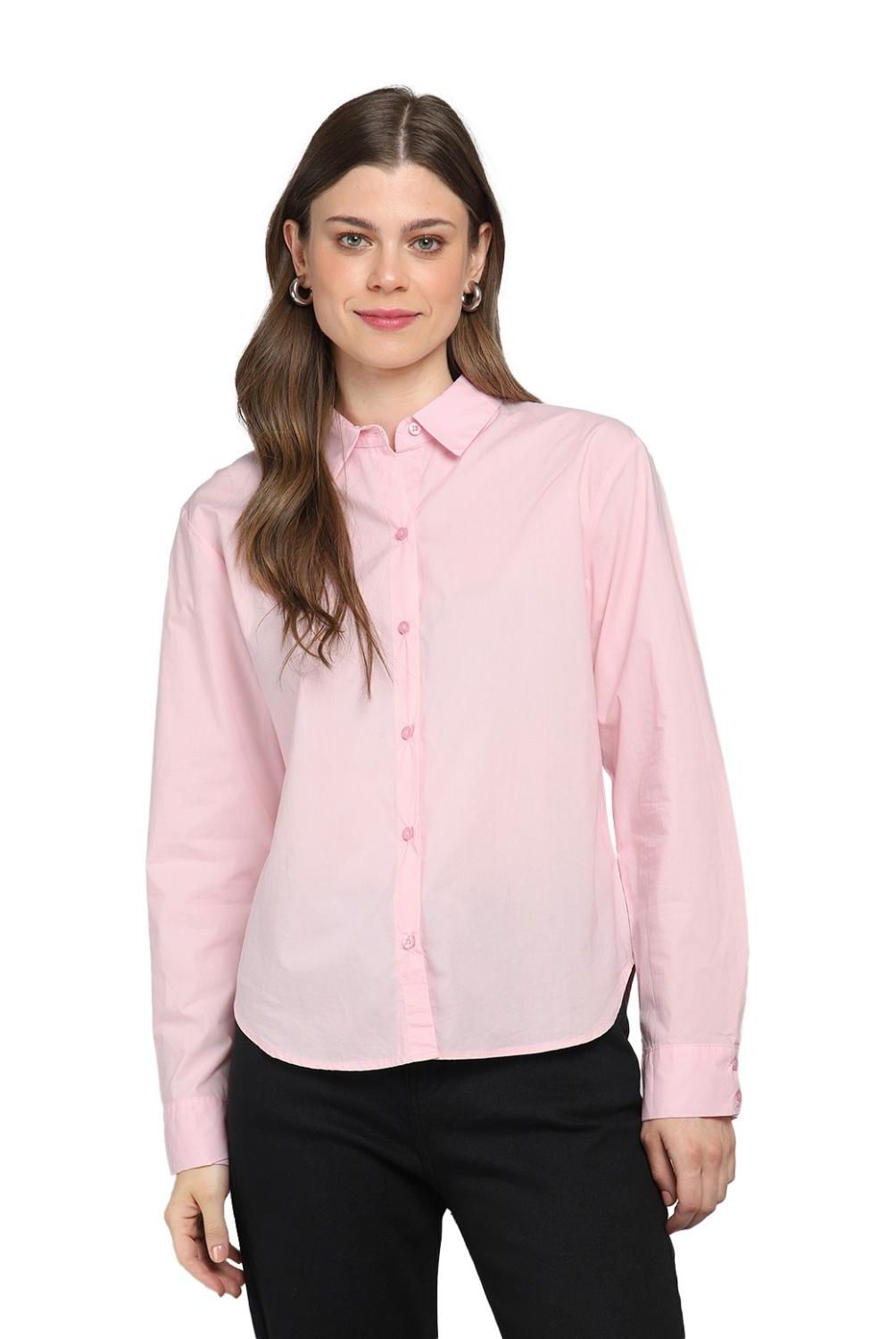 ESPRIT - Blusa Manga Larga Algodón Mujer Esprit