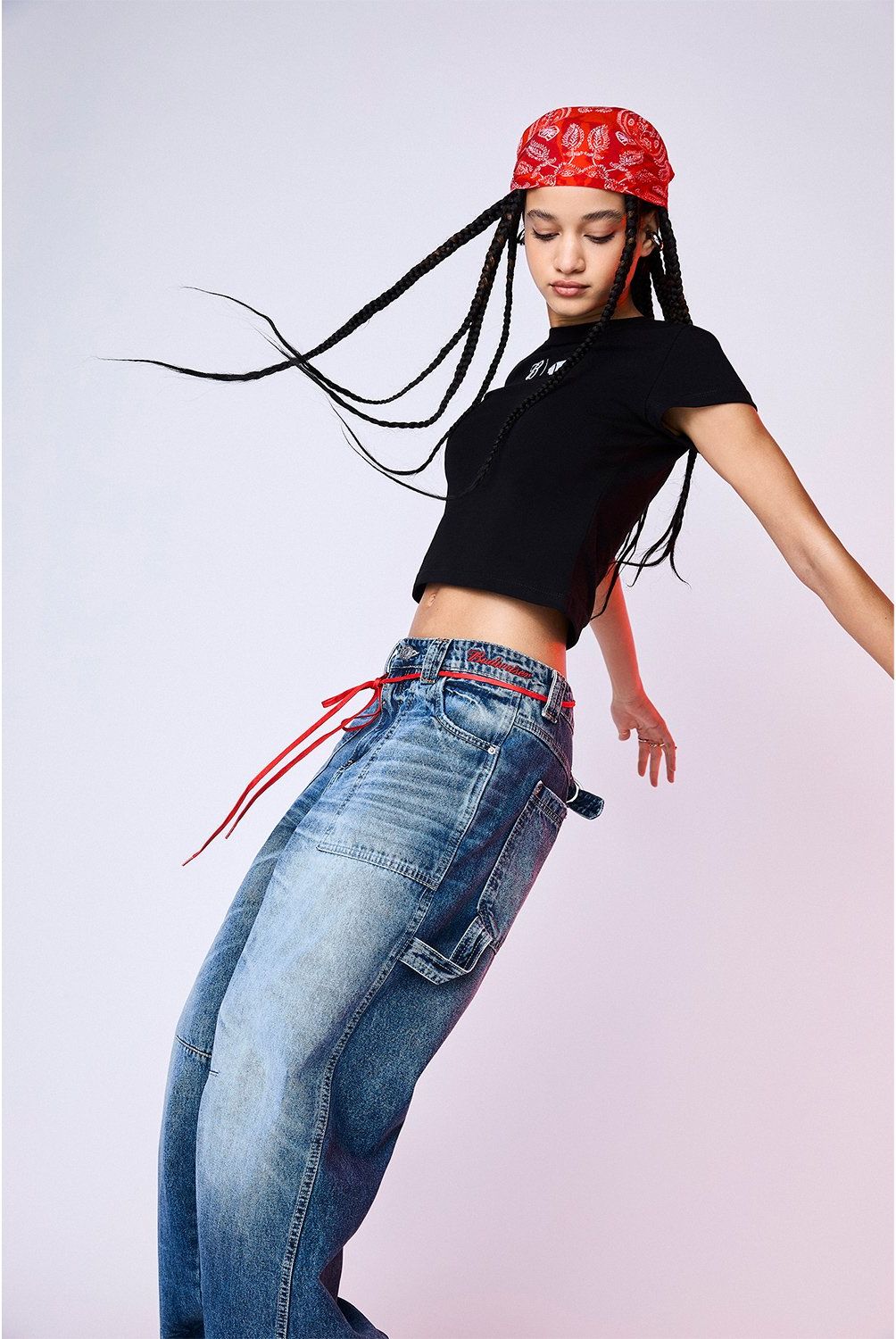 AMERICANINO - Jeans Cargo Tiro Medio Mujer Americanino por Budweiser