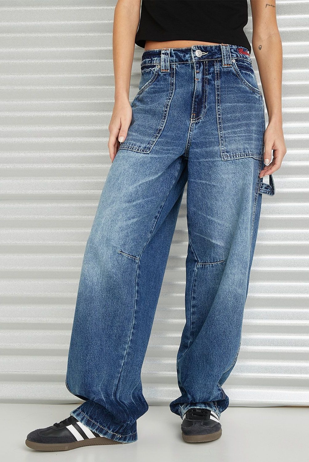 AMERICANINO - Jeans Cargo Tiro Medio Mujer Americanino por Budweiser