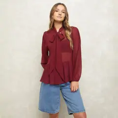 SYBILLA - Blusa Manga Larga Mujer