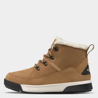 Zapatilla Indoor Mujer Cuero Café