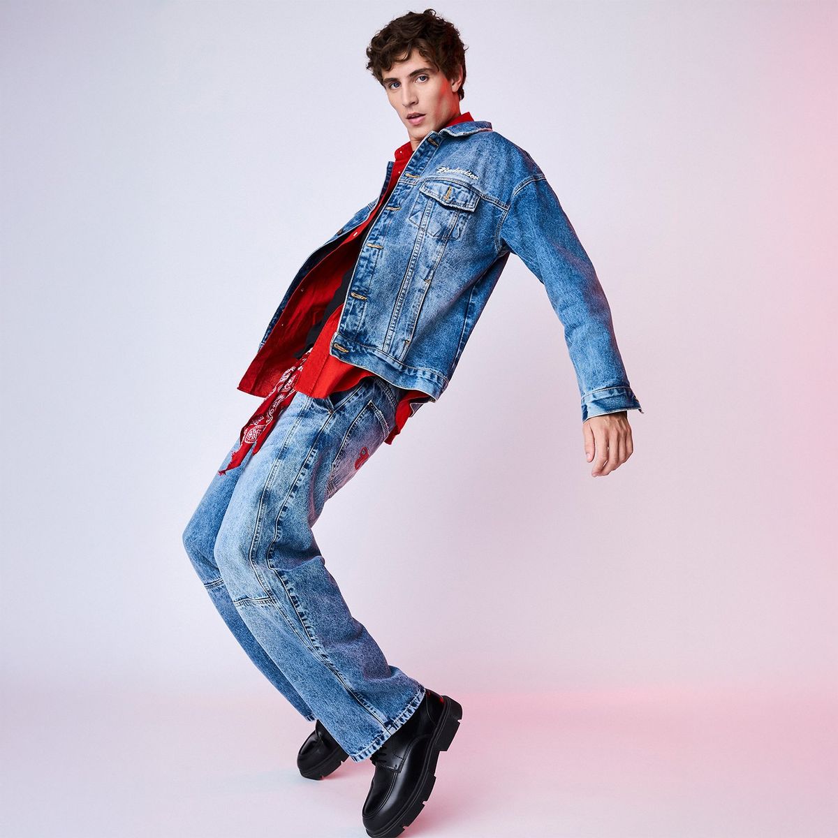 AMERICANINO - Jeans Baggy Budweiser Hombre Americanino