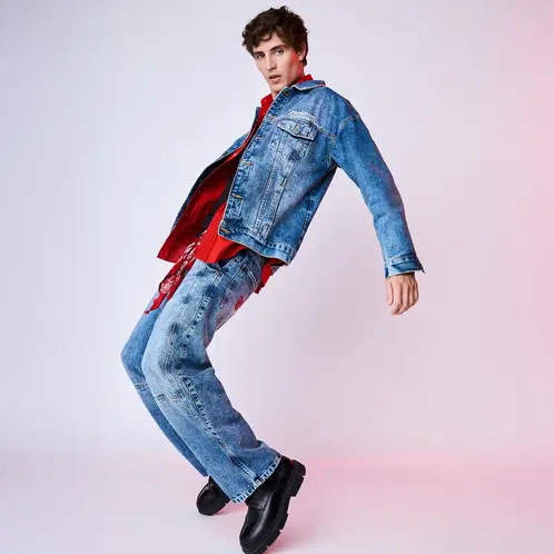AMERICANINO - Jeans Baggy Budweiser Hombre