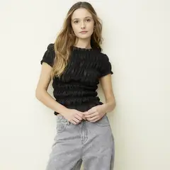 SYBILLA - Blusa Manga Corta Mujer