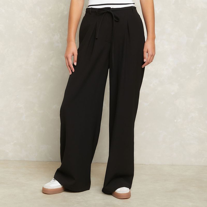 SYBILLA - Pantalón Relax Tiro Medio Mujer Sybilla
