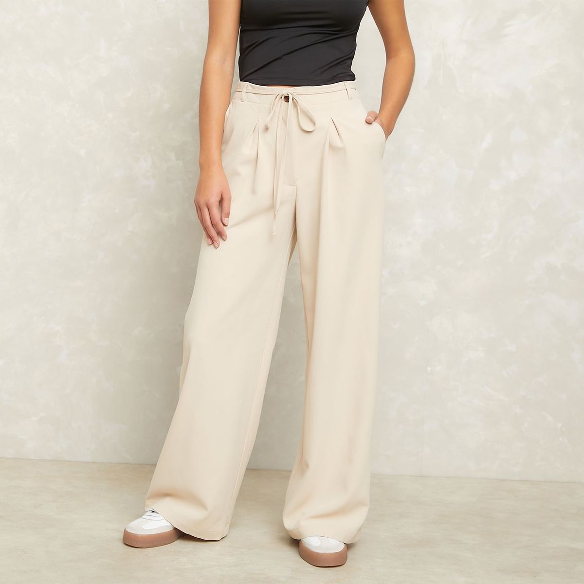 SYBILLA - Pantalón Relax Tiro Medio Mujer Sybilla