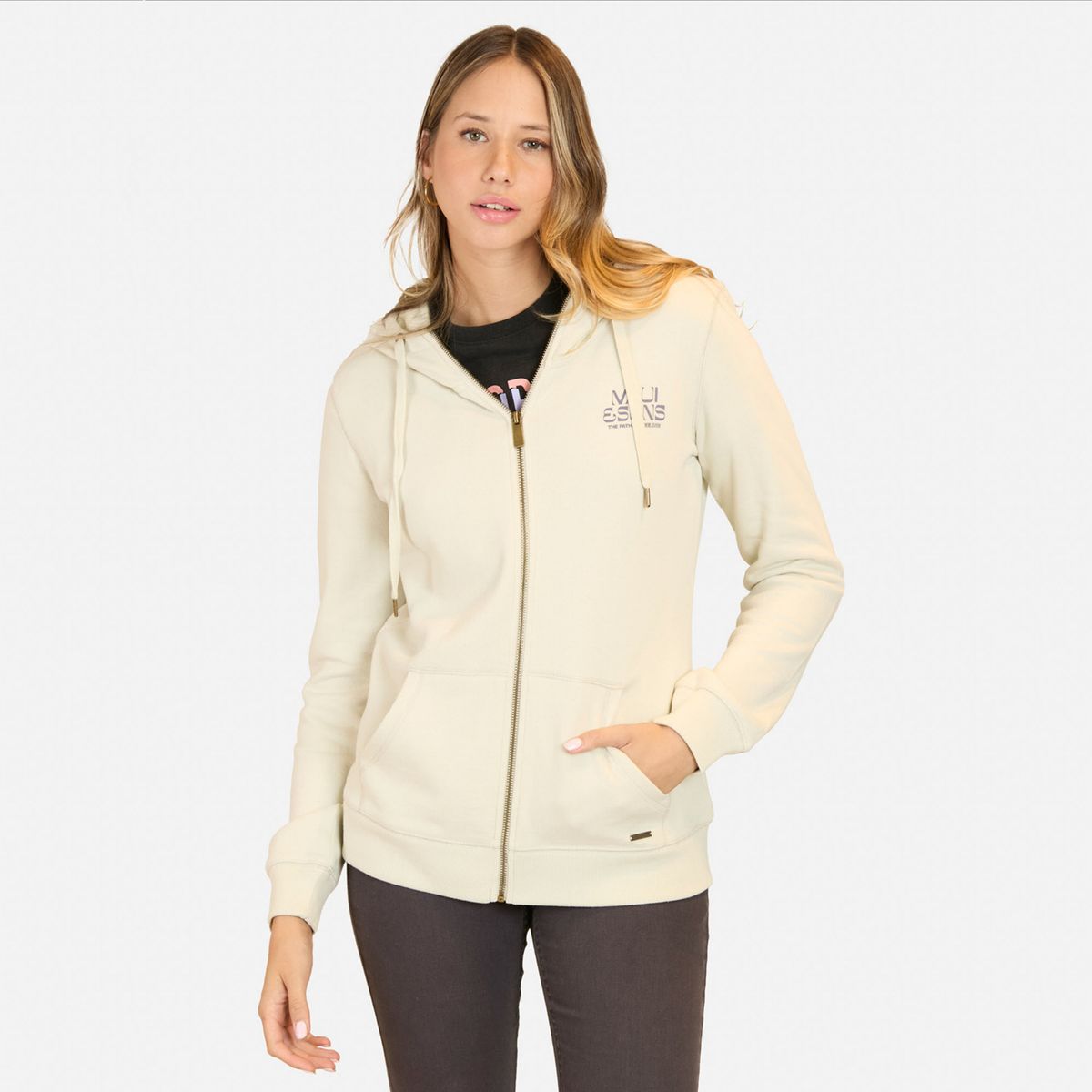 MAUI AND SONS - Poleron Full Zipper Mujer Maui