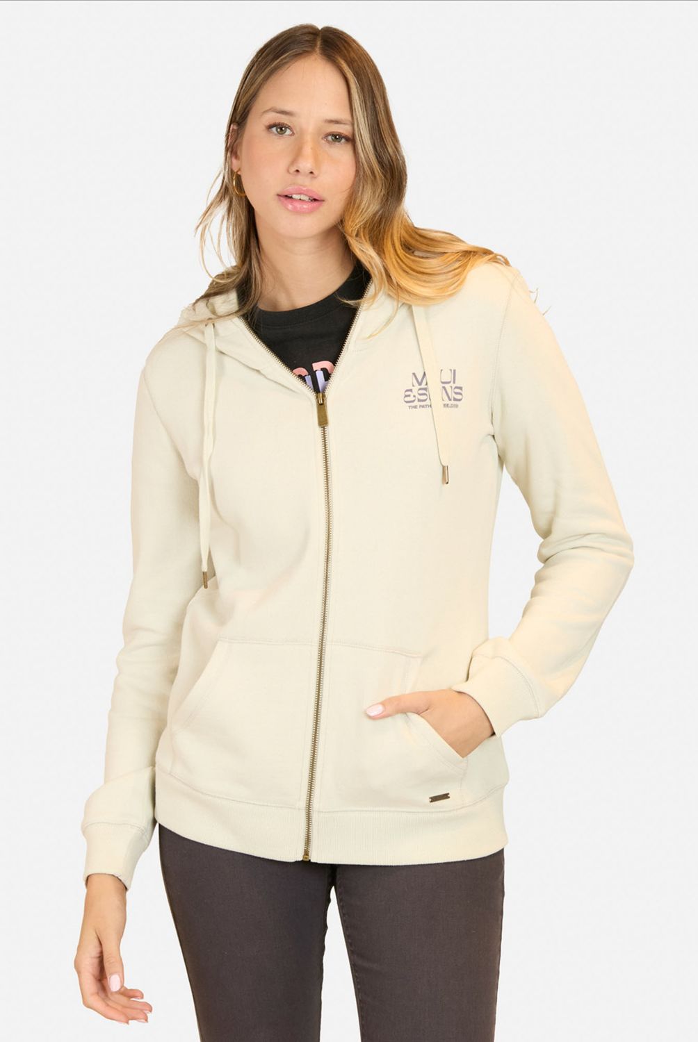 MAUI AND SONS - Poleron Full Zipper Mujer Maui
