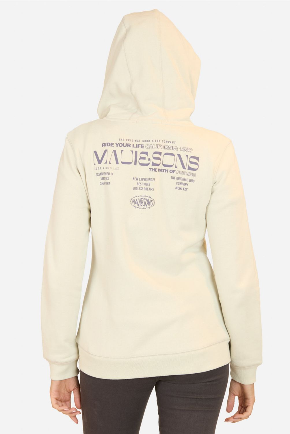 MAUI AND SONS - Poleron Full Zipper Mujer Maui