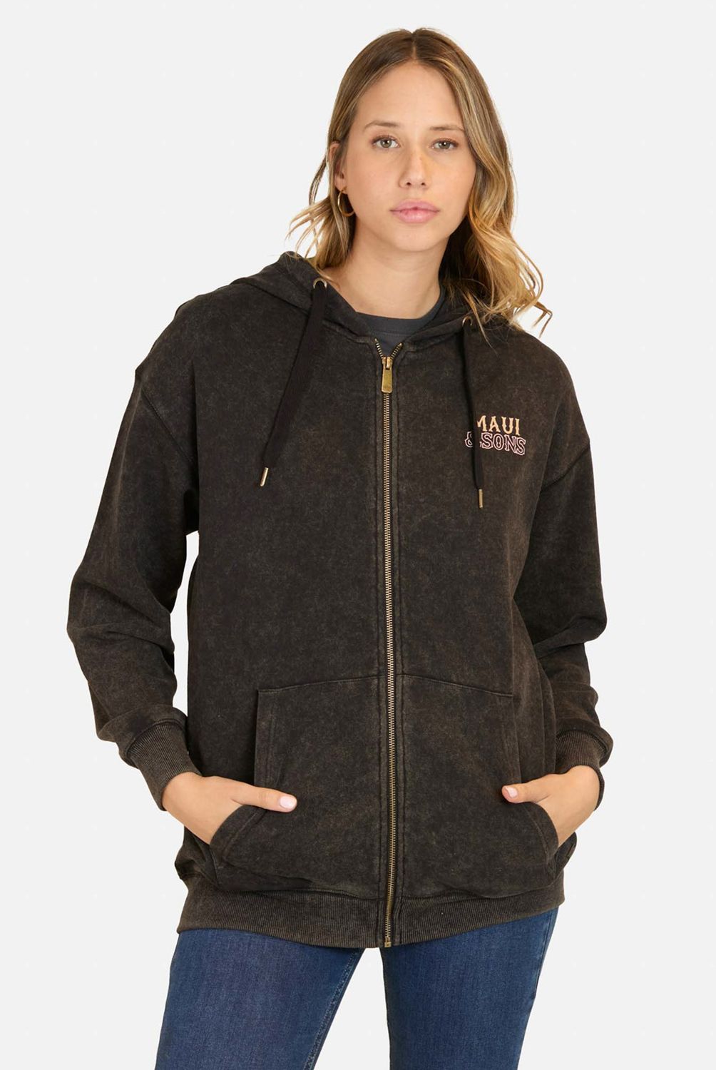 MAUI AND SONS - Poleron Full Zipper Mujer Maui