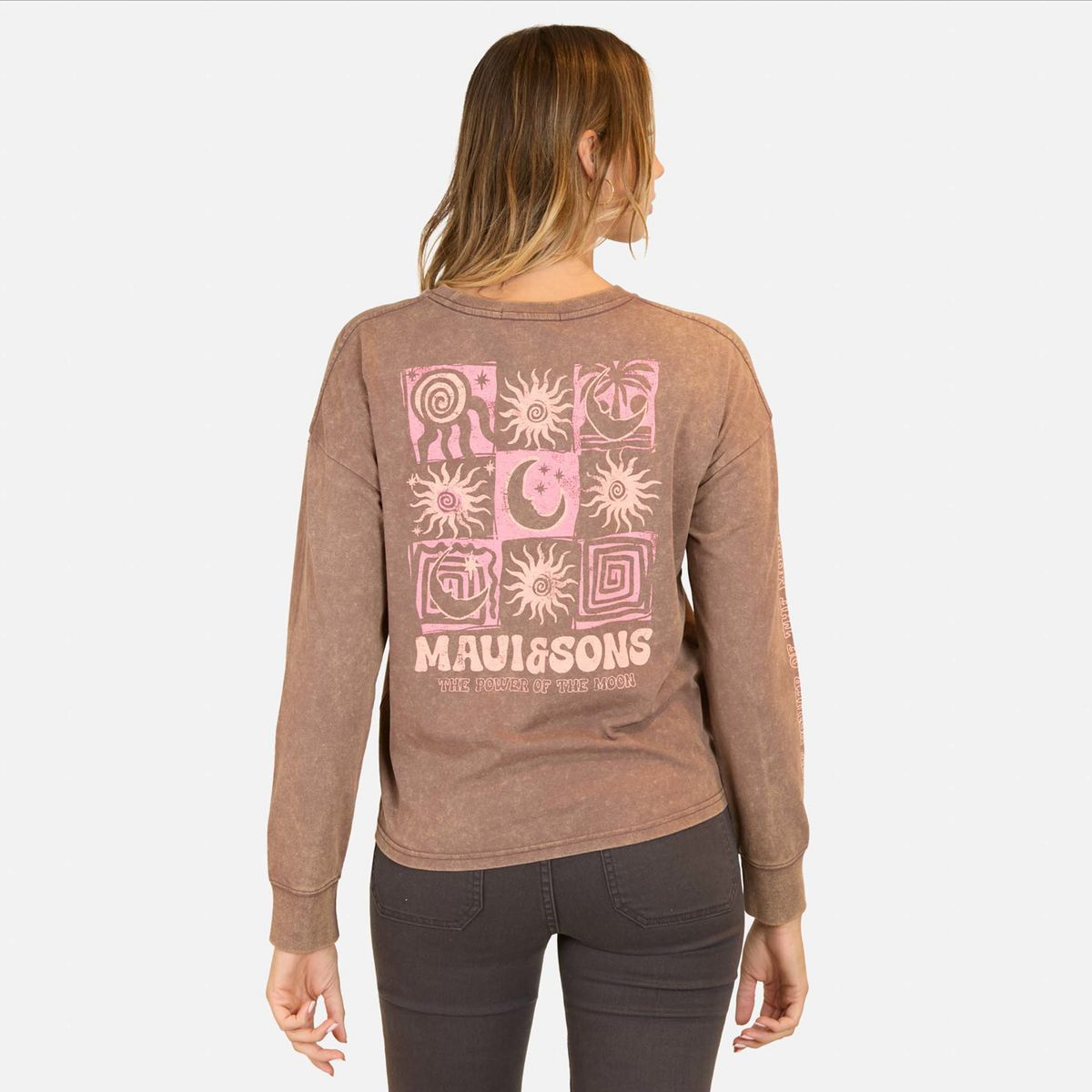 MAUI AND SONS - Polera Manga Larga Algodón Mujer Maui