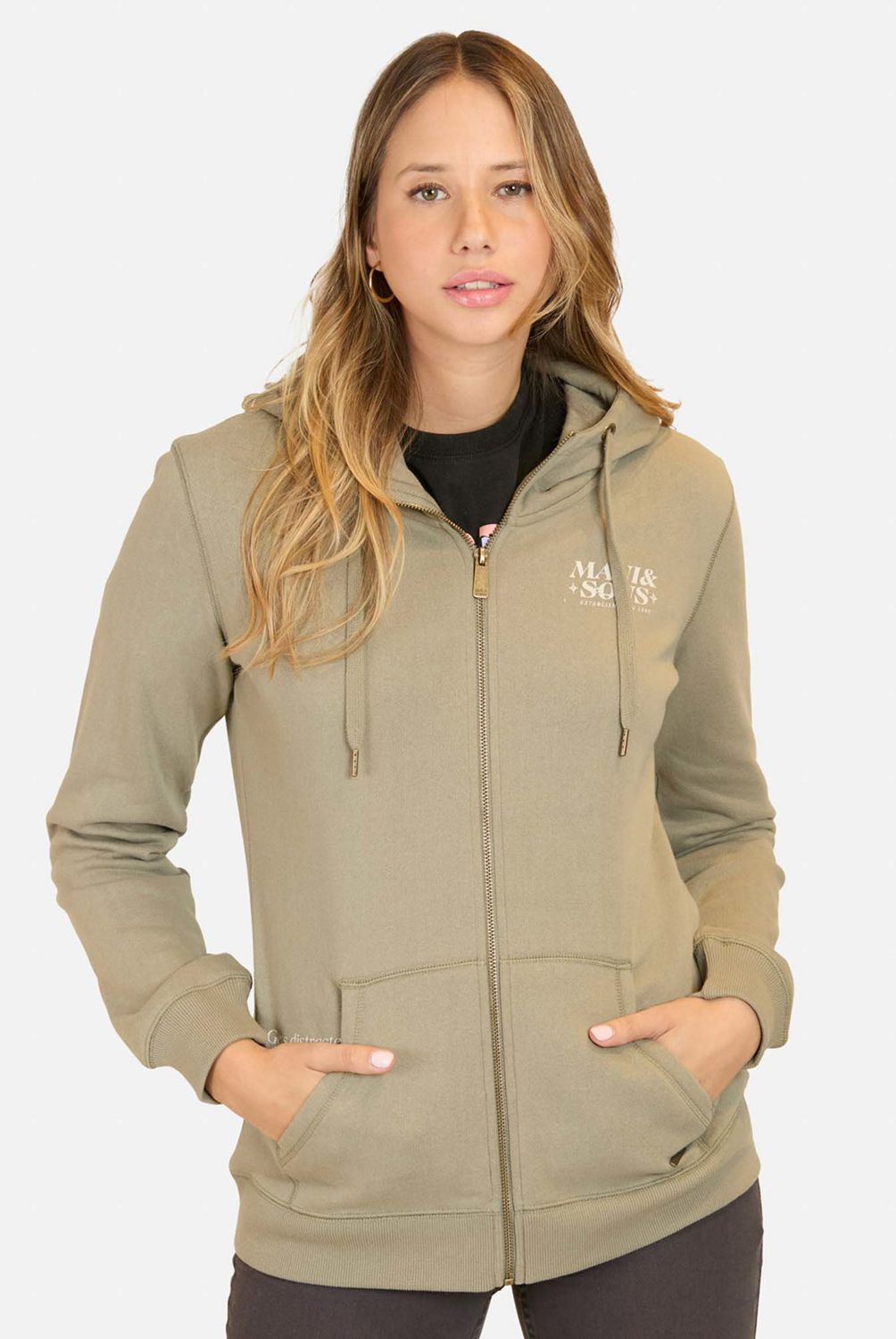 MAUI AND SONS - Poleron Full Zipper Mujer Maui