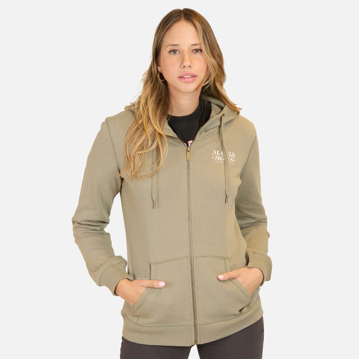 MAUI AND SONS - Poleron Full Zipper Mujer Maui