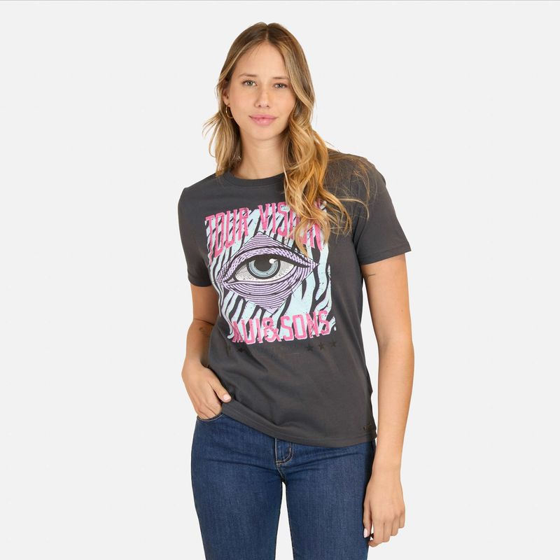 MAUI AND SONS - Polera Manga Corta Algodón Mujer Maui