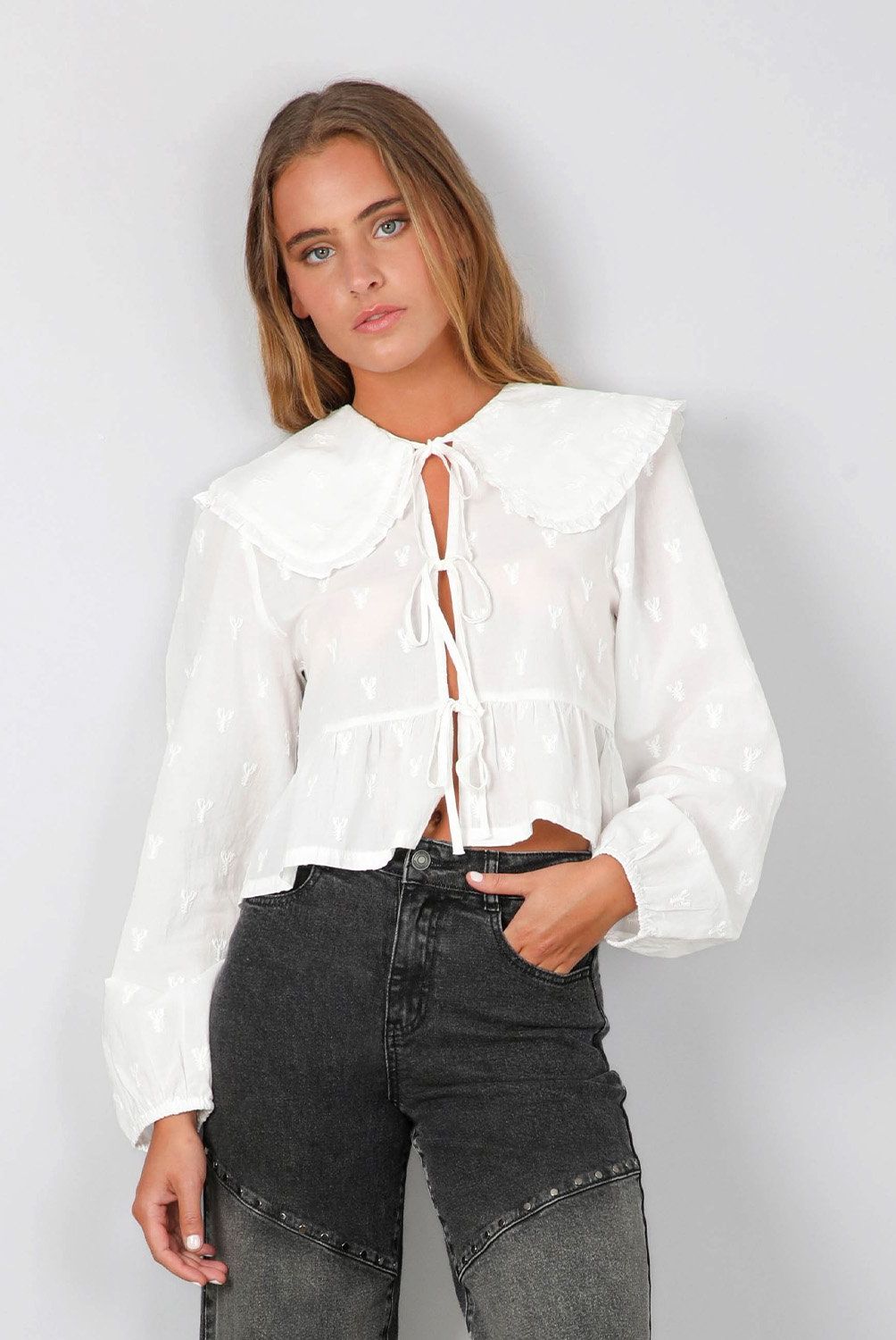 RAINDOOR - Blusa Manga Larga Algodón Mujer Raindoor