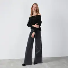 RAINDOOR - Jeans Flare Tiro Alto Mujer