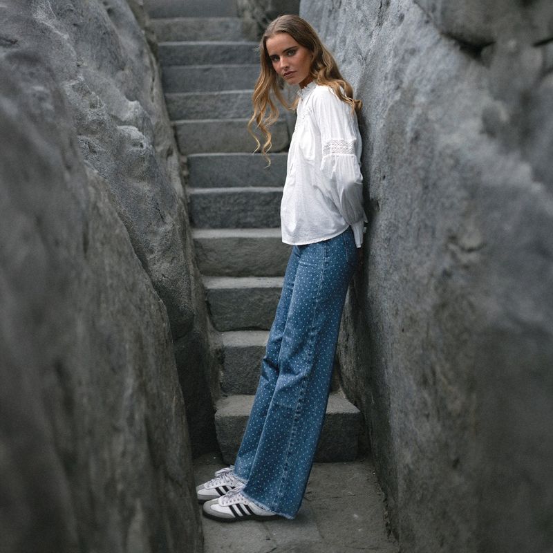 RAINDOOR - Pantalón Straight Tiro Alto Mujer Raindoor