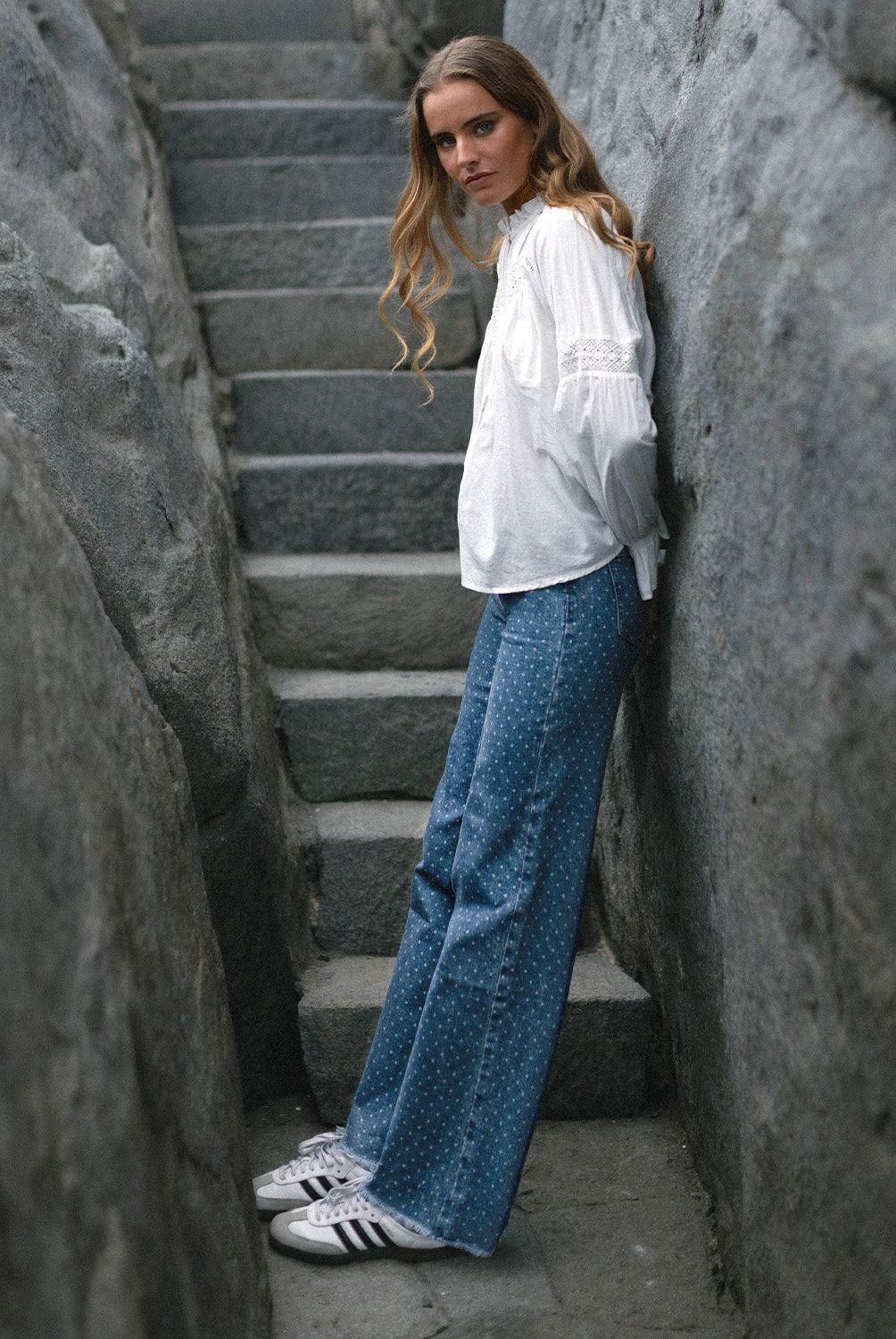 RAINDOOR - Pantalón Straight Tiro Alto Mujer Raindoor