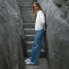 RAINDOOR - Pantalón Straight Tiro Alto Mujer