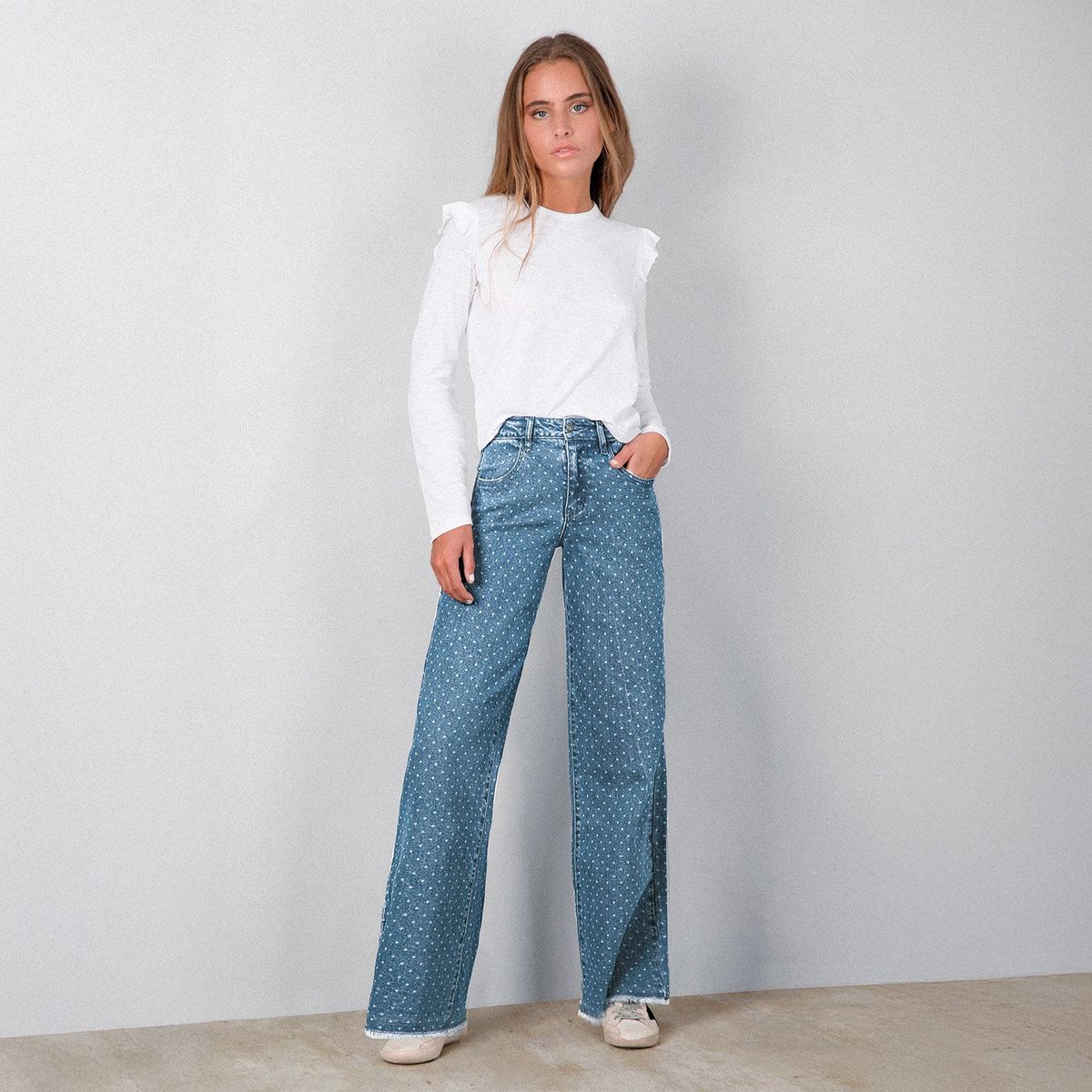 RAINDOOR - Pantalón Straight Tiro Alto Mujer Raindoor