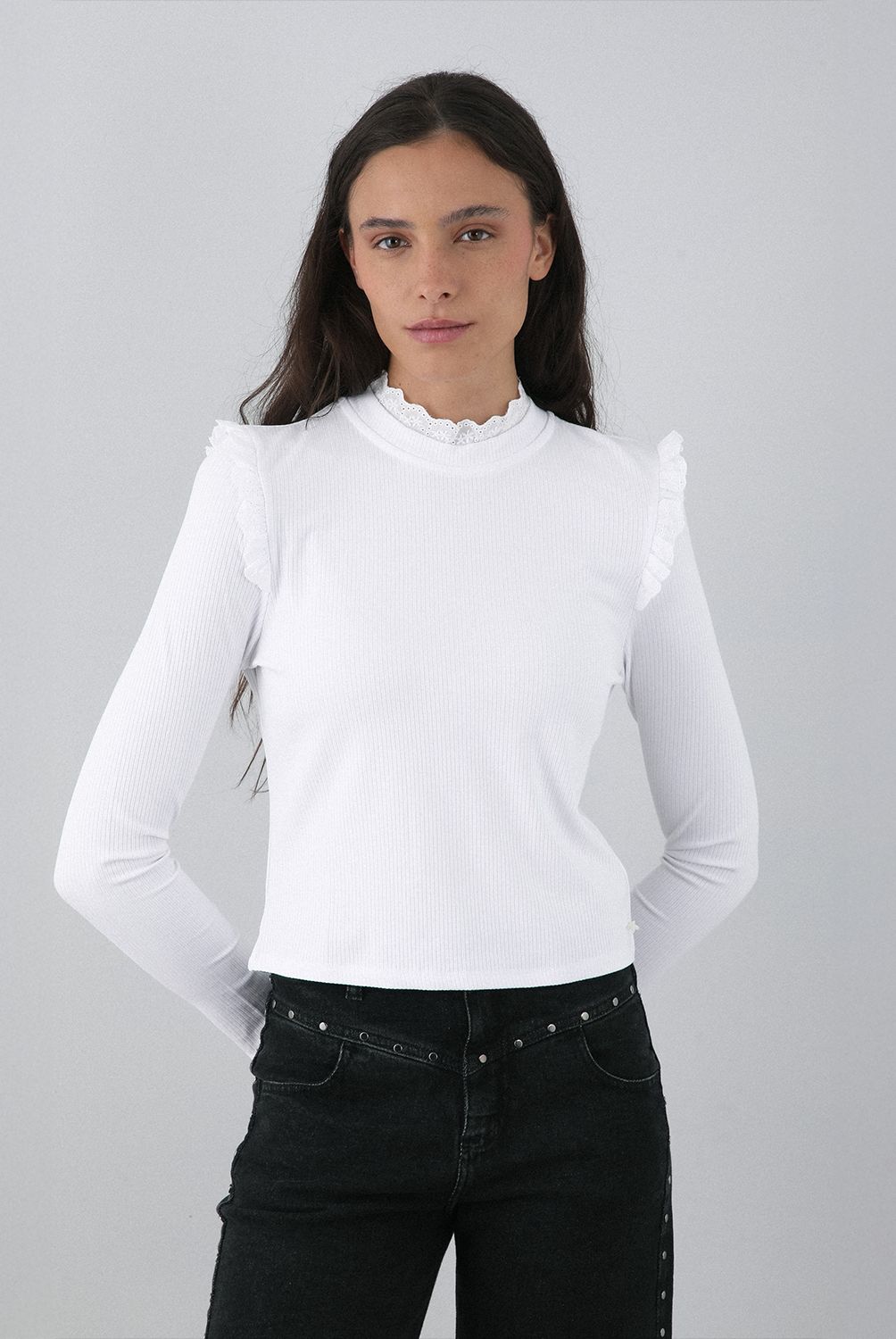 RAINDOOR - Polera Manga Larga Algodón Mujer Raindoor
