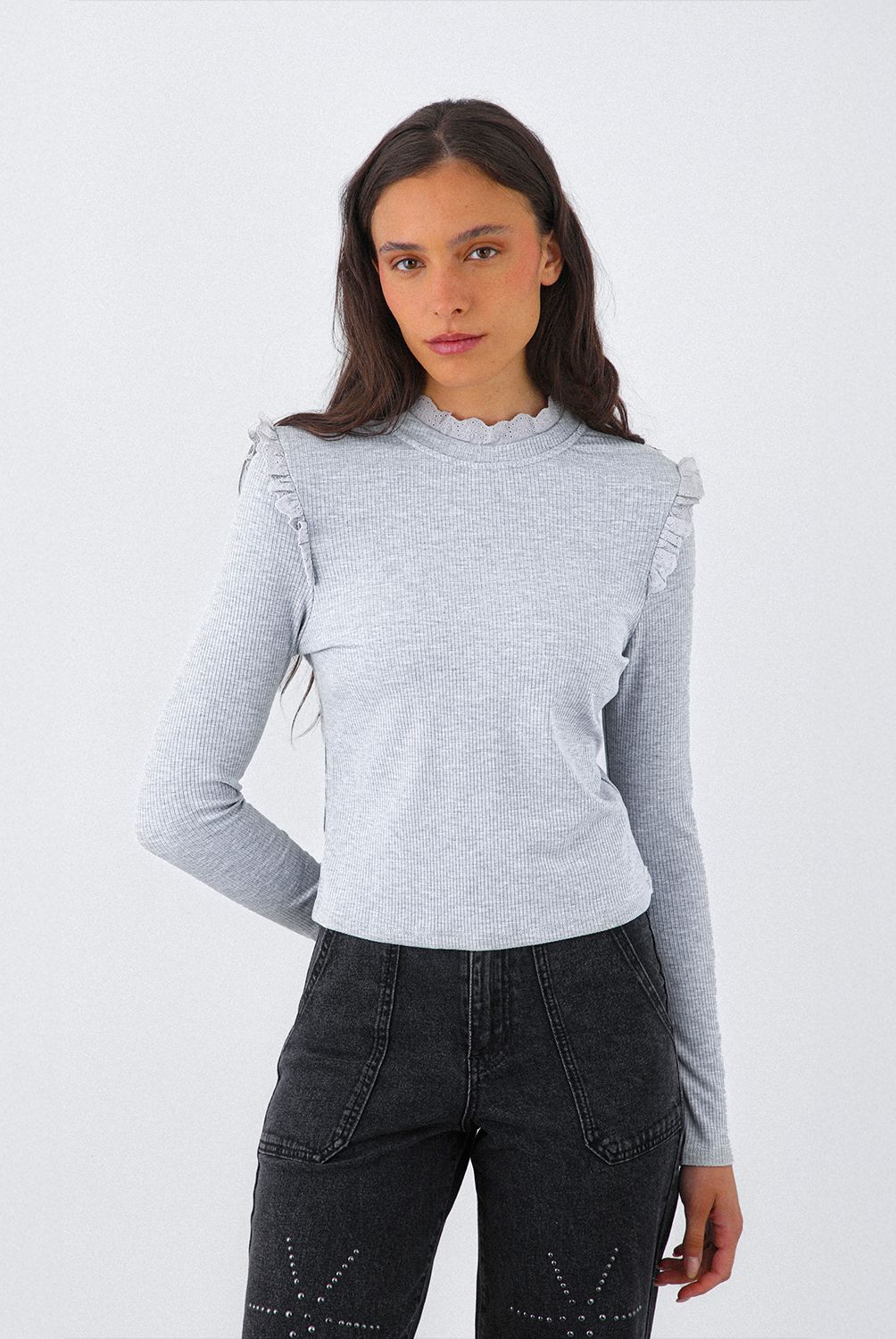 RAINDOOR - Polera Manga Larga Algodón Mujer Raindoor