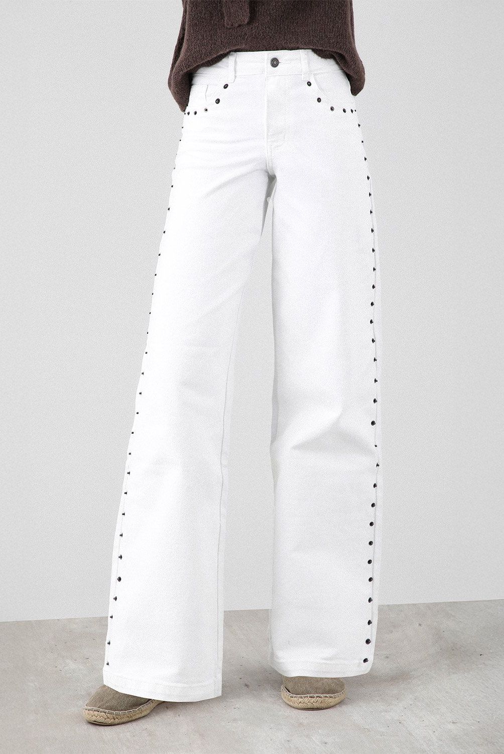RAINDOOR - Pantalón Straight Tiro Alto Mujer Raindoor