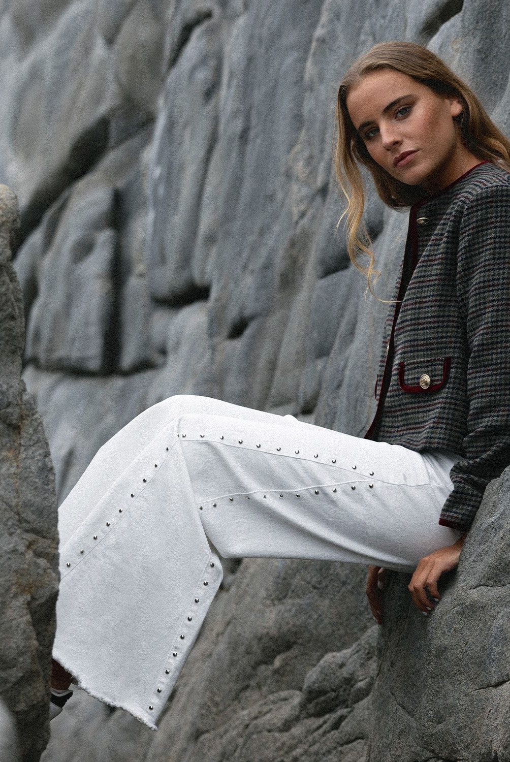 RAINDOOR - Pantalón Straight Tiro Alto Mujer Raindoor