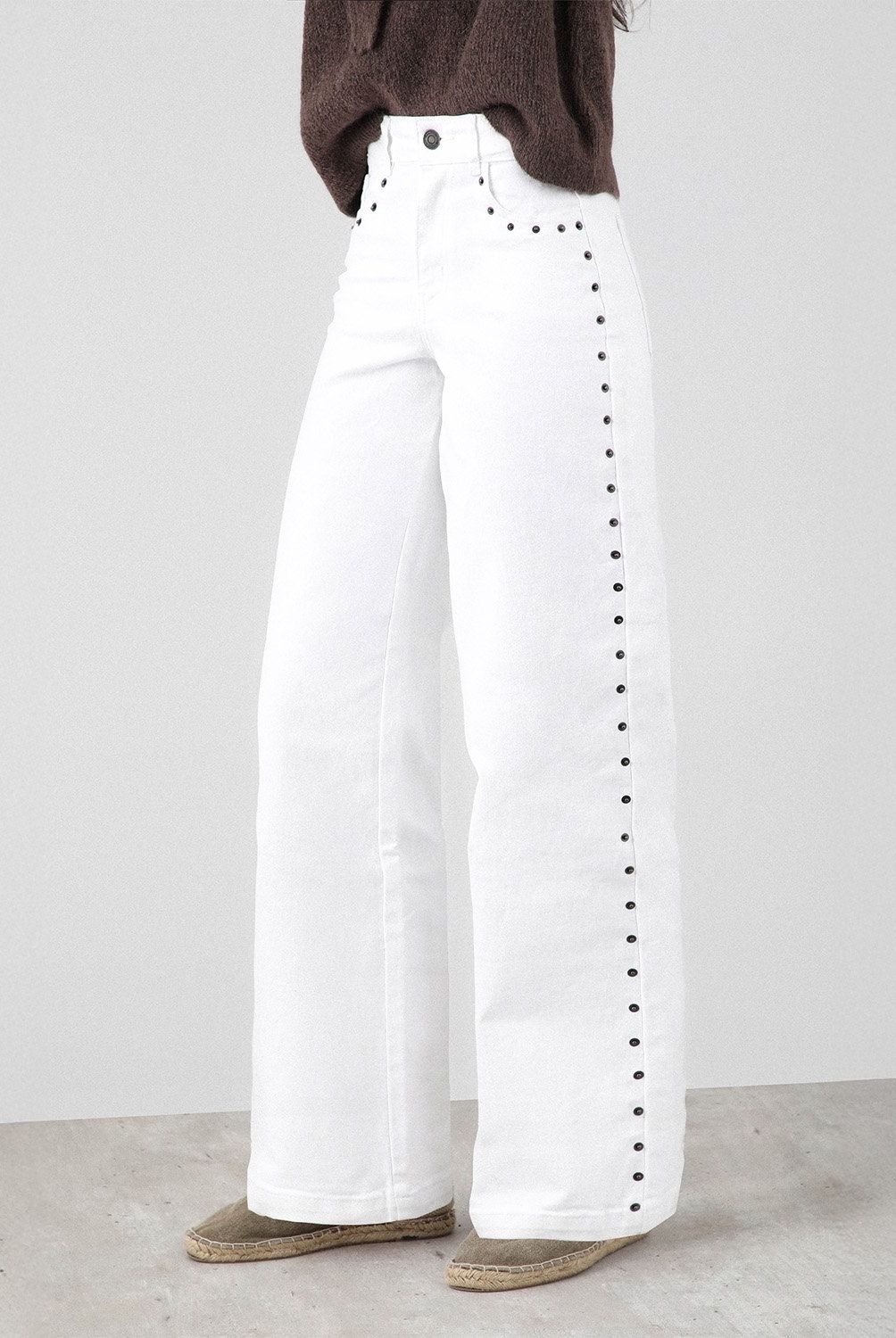 RAINDOOR - Pantalón Straight Tiro Alto Mujer Raindoor