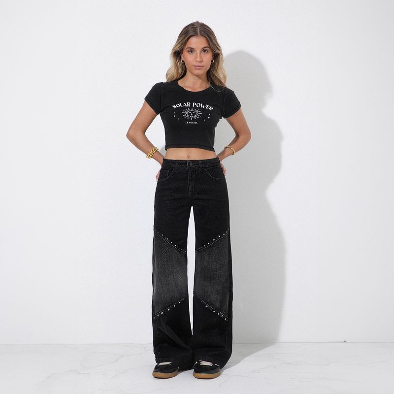 RAINDOOR - Pantalón Straight Tiro Alto Mujer Raindoor