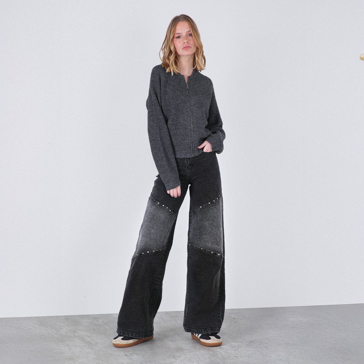 RAINDOOR - Pantalón Straight Tiro Alto Mujer Raindoor