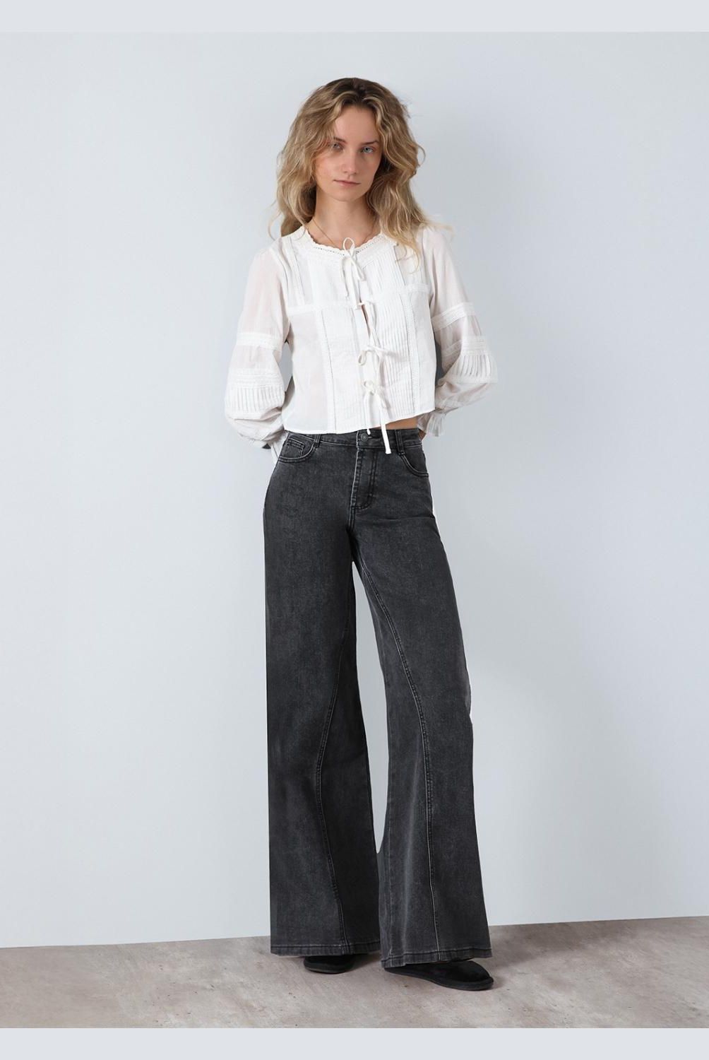 RAINDOOR - Pantalón Wide Leg Tiro Alto Mujer Raindoor