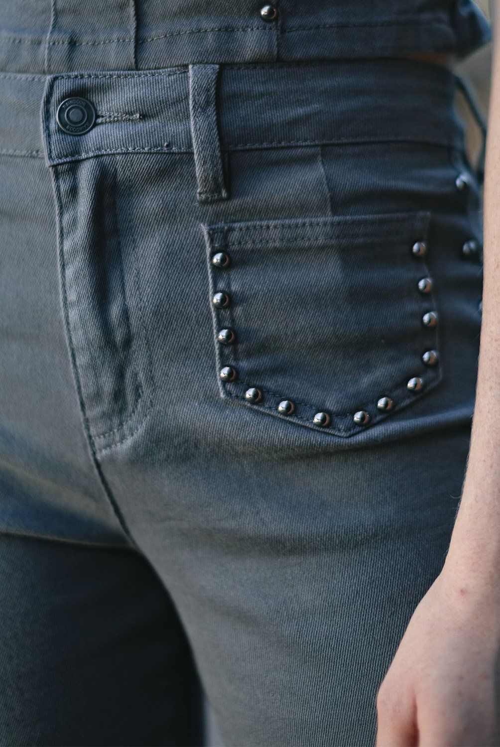 RAINDOOR - Pantalón Straight Tiro Alto Mujer Raindoor