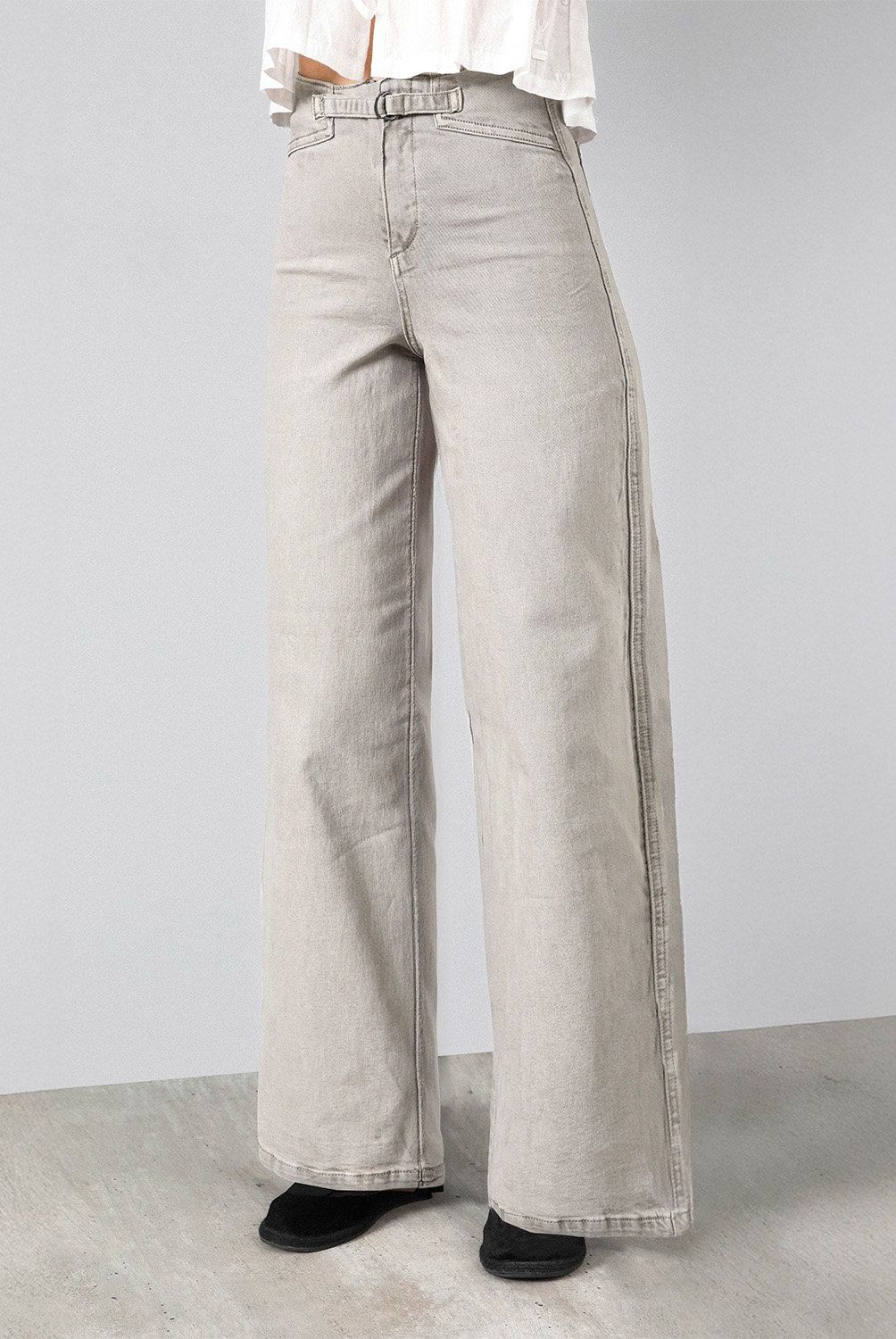 RAINDOOR - Pantalón Straight Tiro Alto Mujer Raindoor