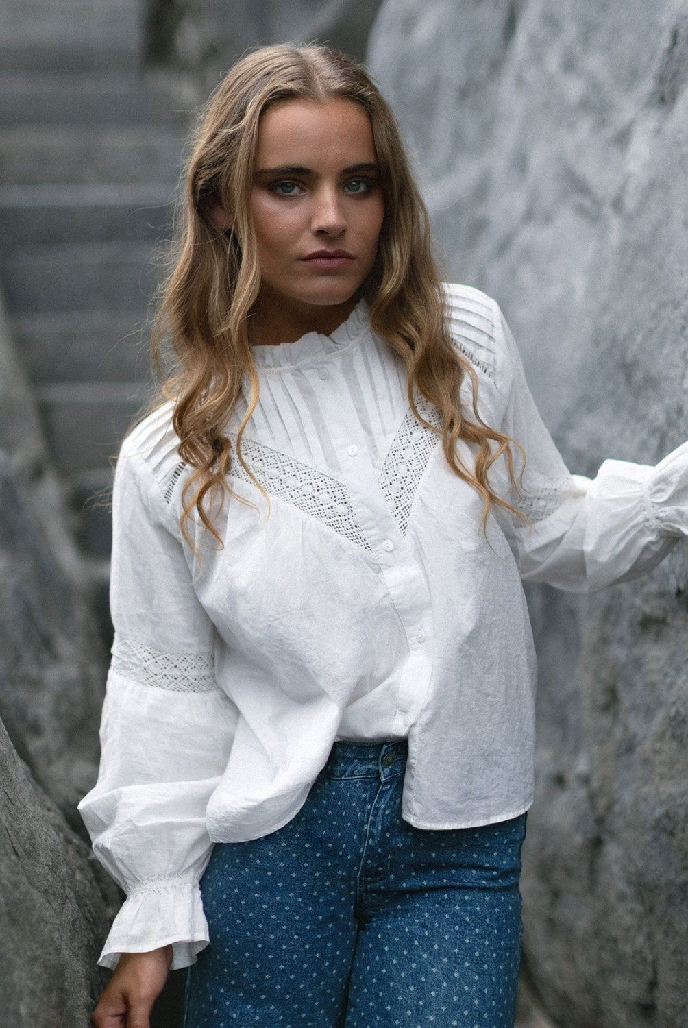 RAINDOOR - Blusa Manga Larga Algodón Mujer Raindoor