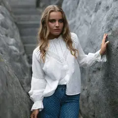 RAINDOOR - Blusa Manga Larga Algodón Mujer