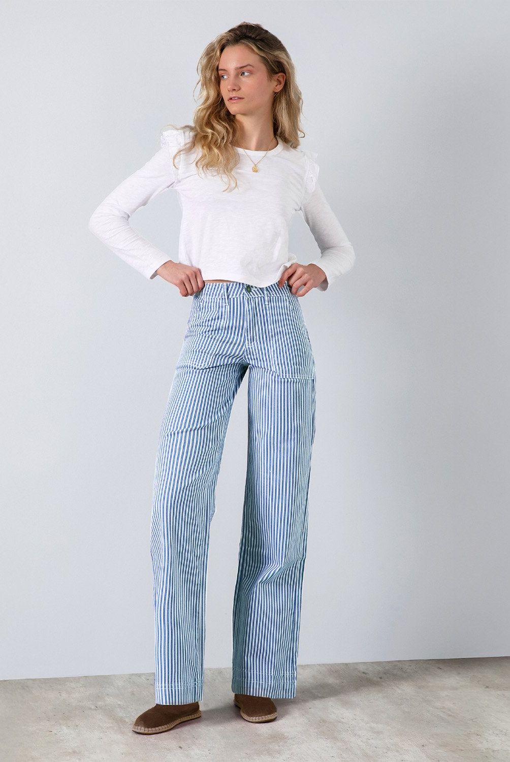 RAINDOOR - Pantalón Straight Tiro Alto Mujer Raindoor