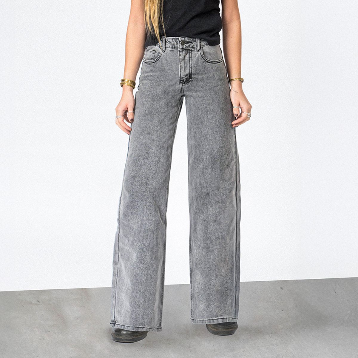 RAINDOOR - Pantalón Straight Tiro Alto Mujer Raindoor