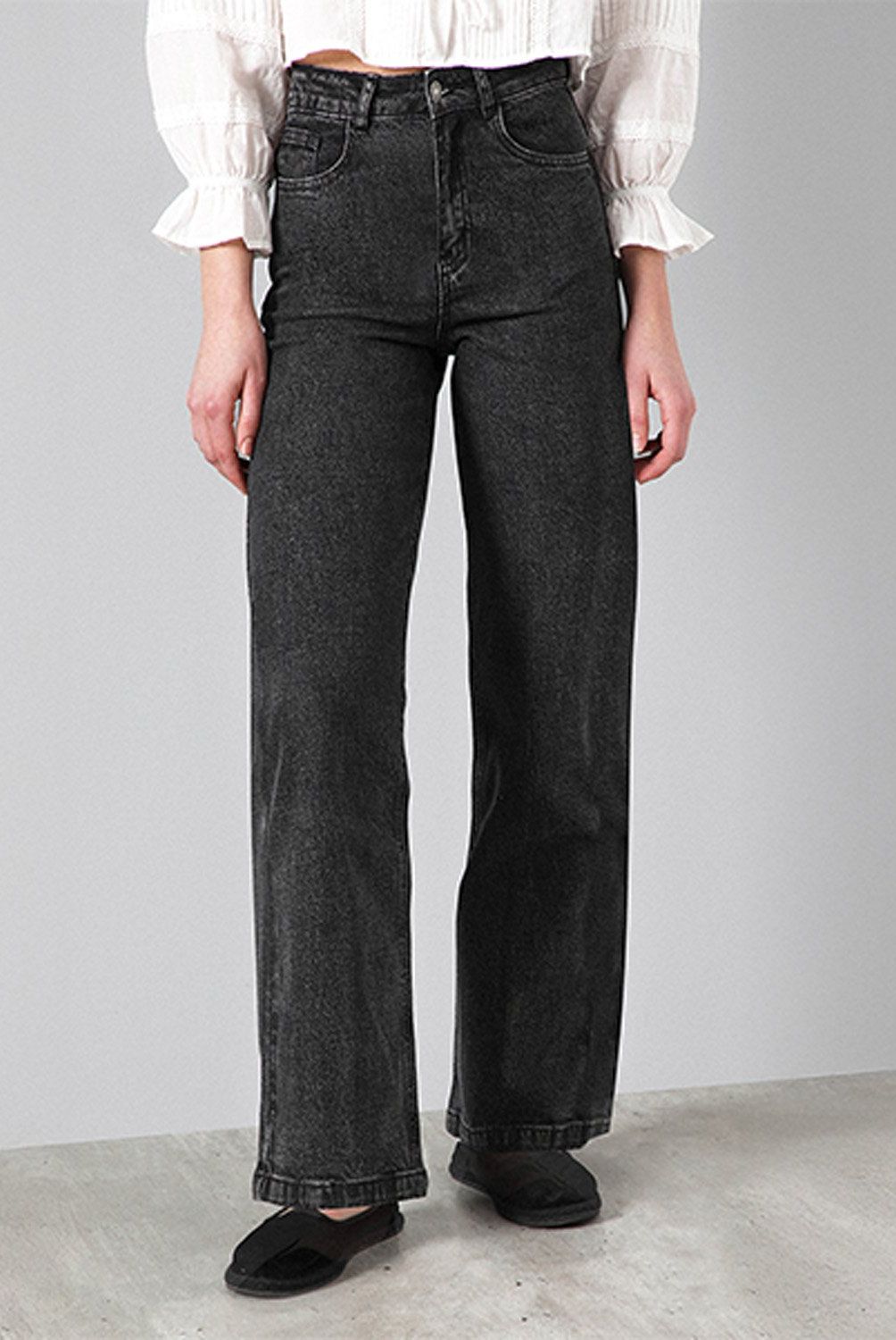 RAINDOOR - Pantalón Straight Tiro Alto Mujer Raindoor