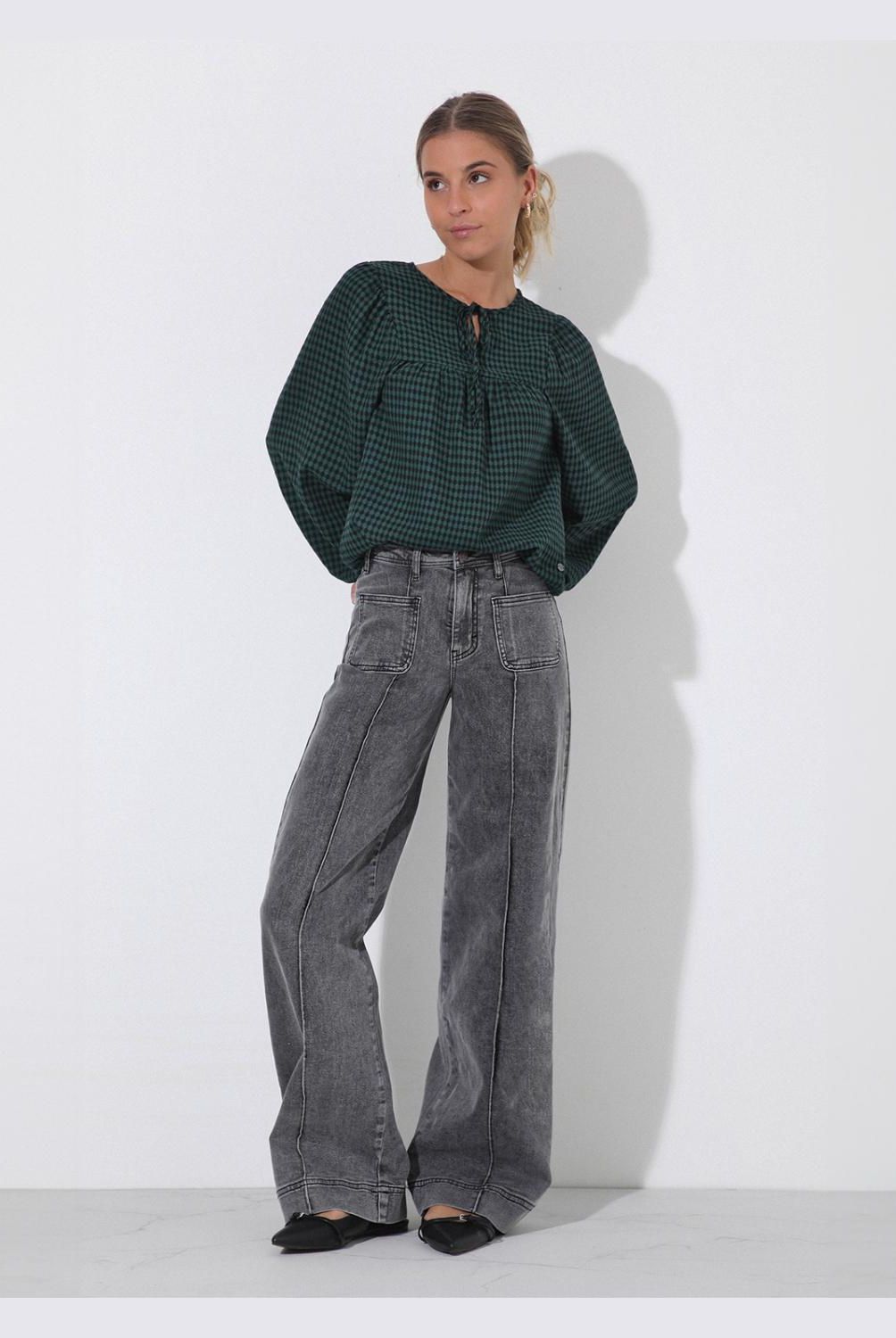 RAINDOOR - Pantalón Straight Tiro Alto Mujer Raindoor