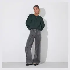 RAINDOOR - Pantalón Straight Tiro Alto Mujer
