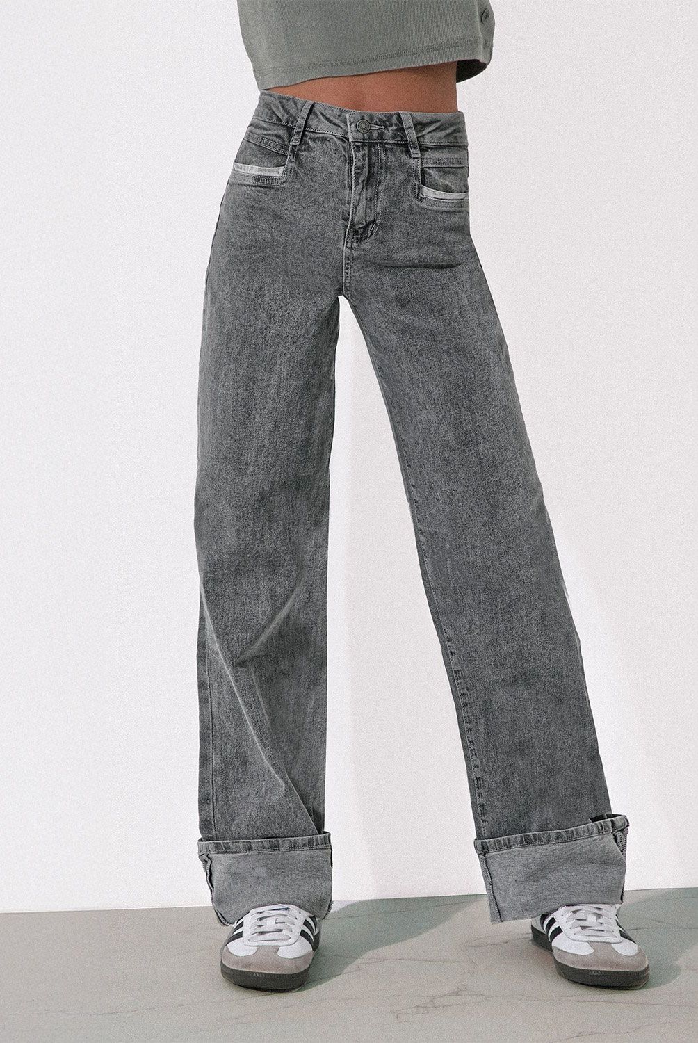 RAINDOOR - Pantalón Wide Leg Tiro Alto Mujer Raindoor